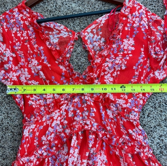 NWT Angel Biba floral mini dress - Picture 6 of 12